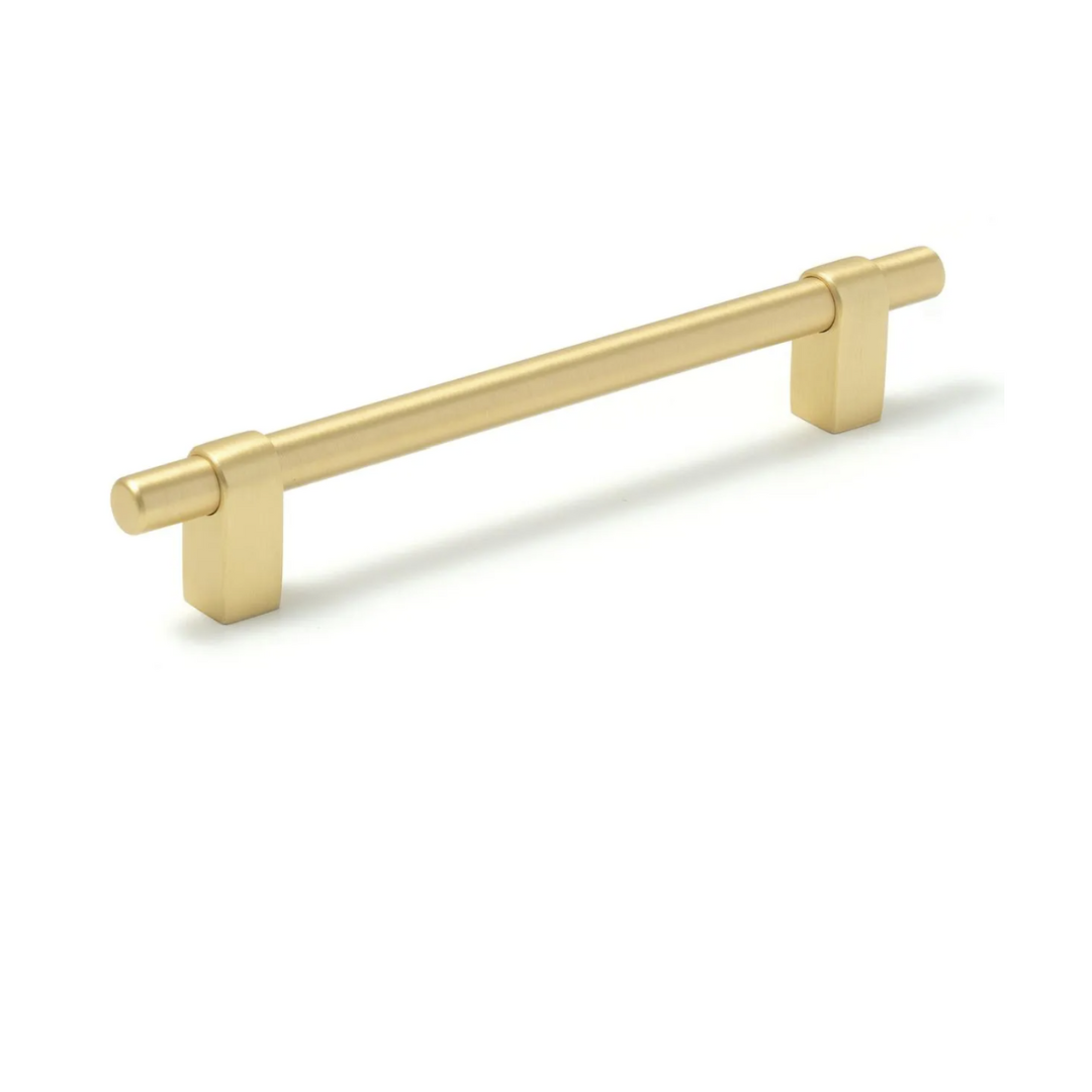 Maida Bar Handle 160mm - Brushed Satin Brass