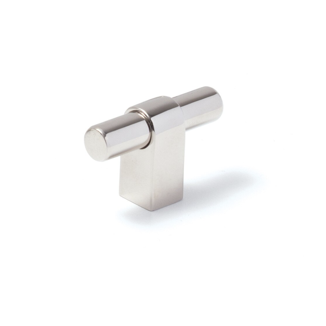 Maida T Knob - Polished Nickel