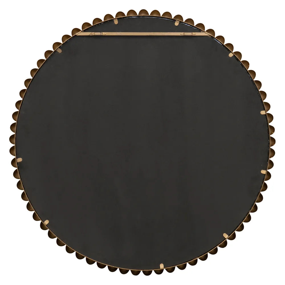 Esme Round Wall Mirror - Gold Leaf