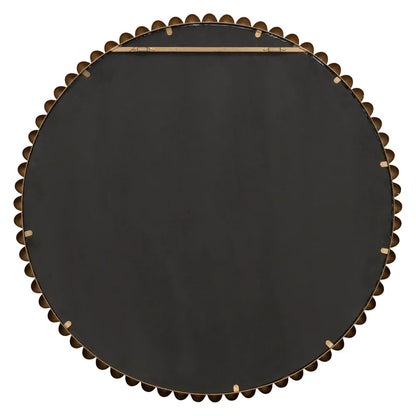 Esme Round Wall Mirror - Gold Leaf