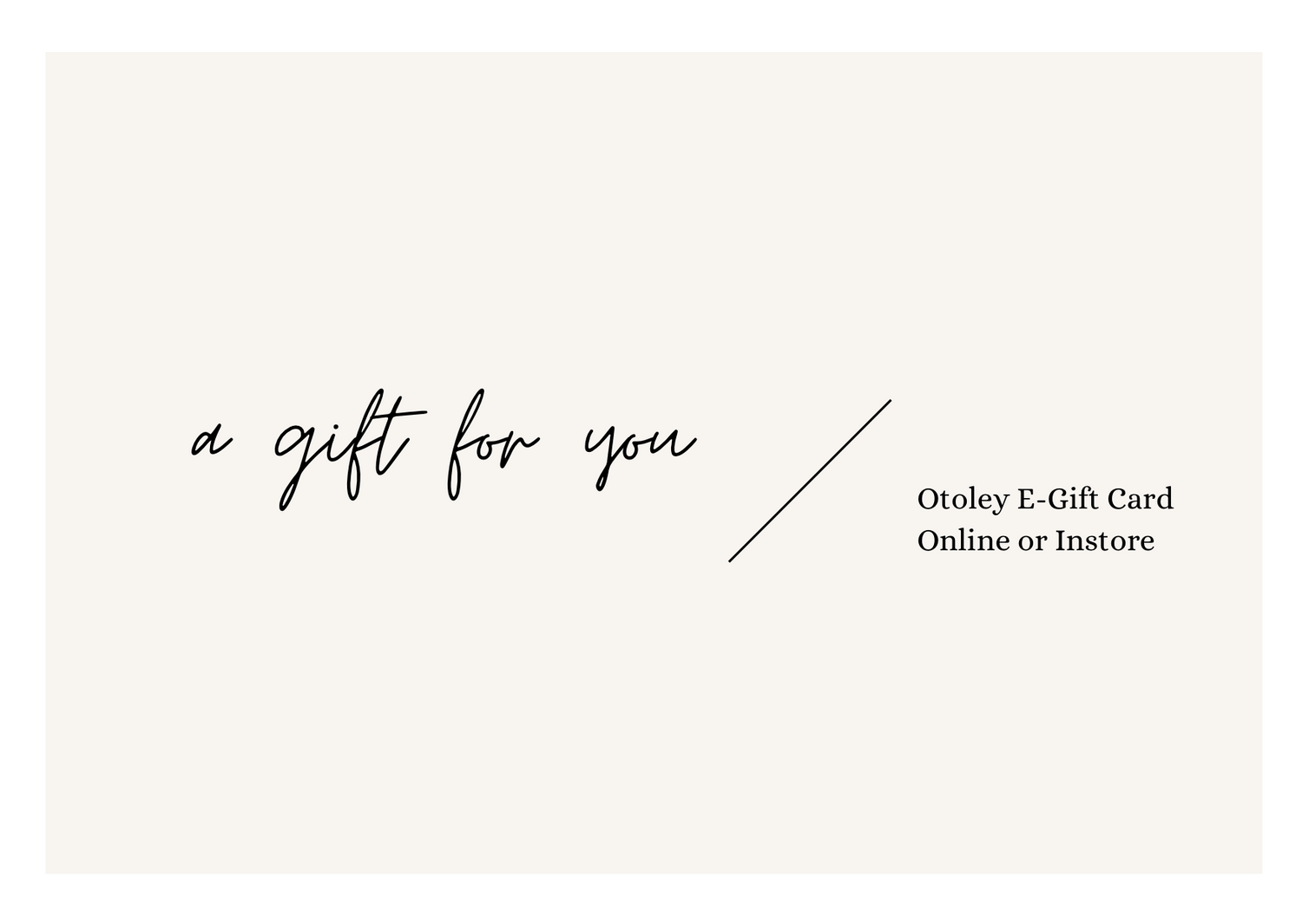 Otoley Gift Card