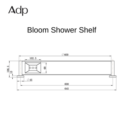 Bloom Shower Shelf