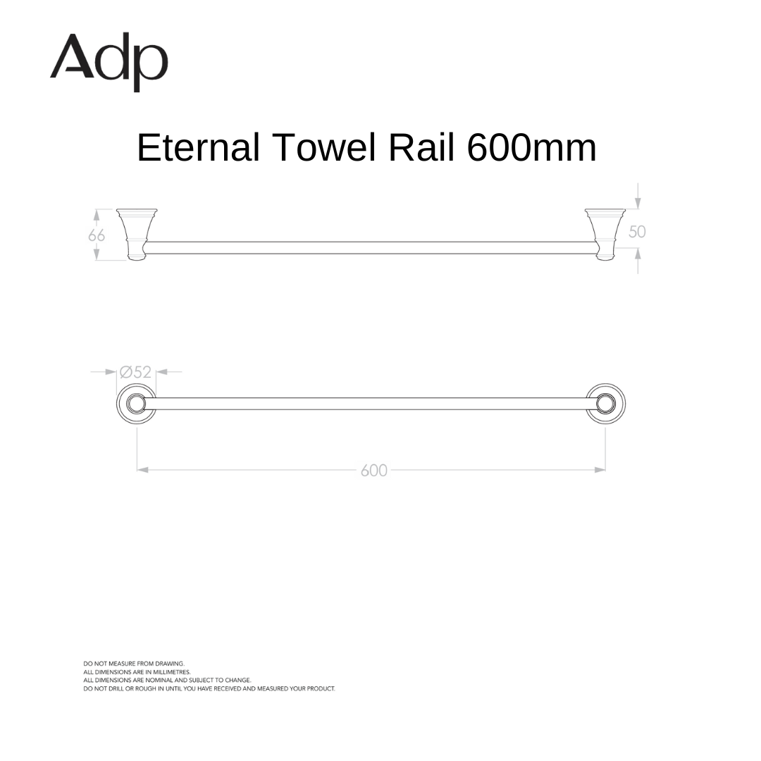 Eternal Towel Rail - 600mm