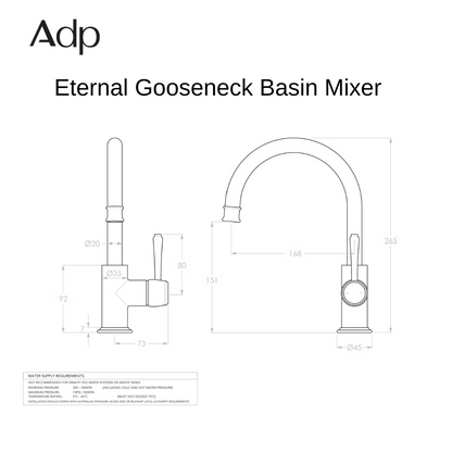 Eternal Gooseneck Basin Mixer