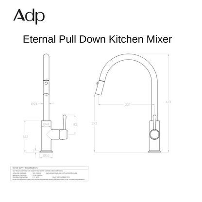 Eternal Kitchen Pull Down Mixer