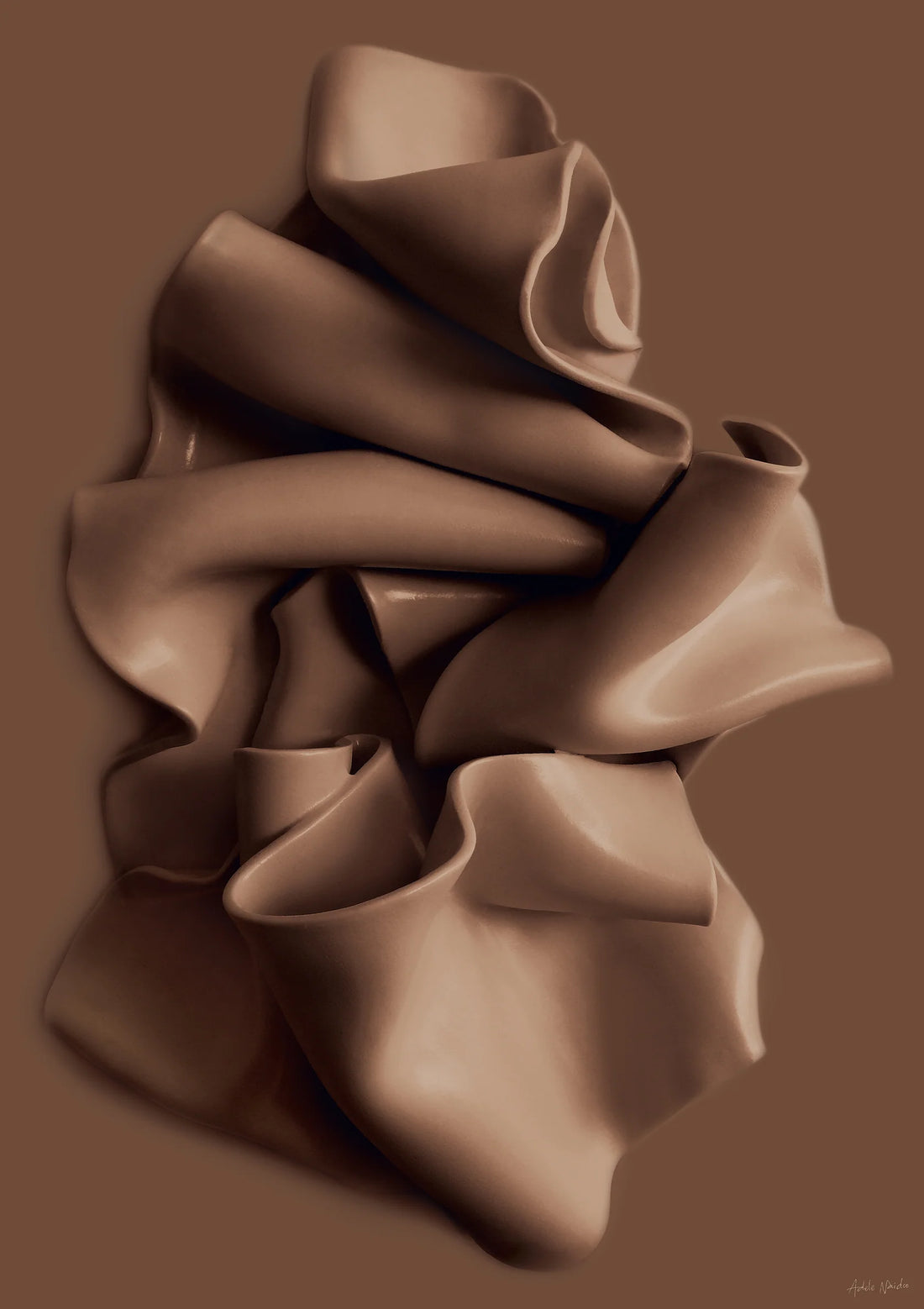 Adele Naidoo - Petals &amp; Curves - Chocolate - Portrait