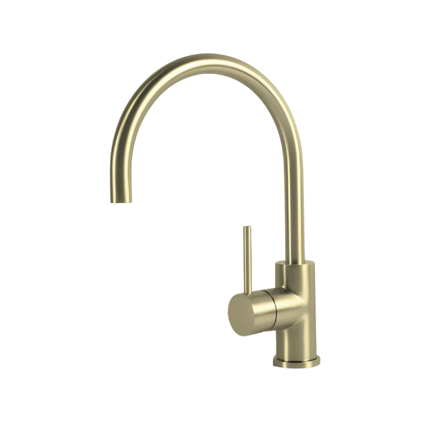 Granger Gooseneck Tap - Brushed Brass