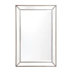 Zeta Wall Mirror - Antique Silver