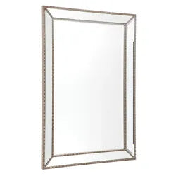 Zeta Wall Mirror - Antique Silver