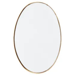 Lucille Oval Wall Mirror - Gold Leaf