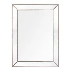 Zeta Wall Mirror - Antique Silver