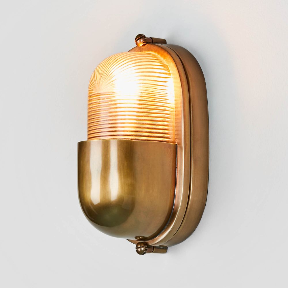 ANCHOR OUTDOOR WALL LIGHT BRASS