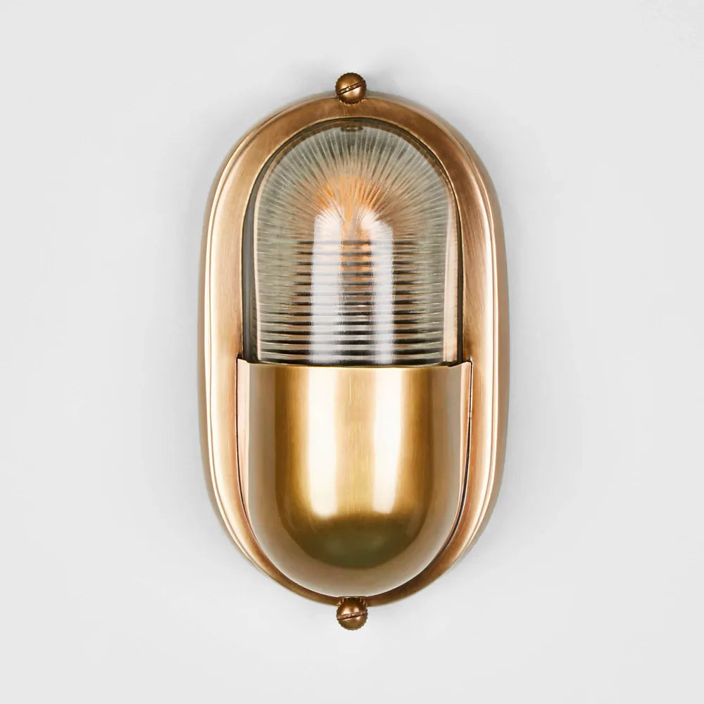 ANCHOR OUTDOOR WALL LIGHT BRASS