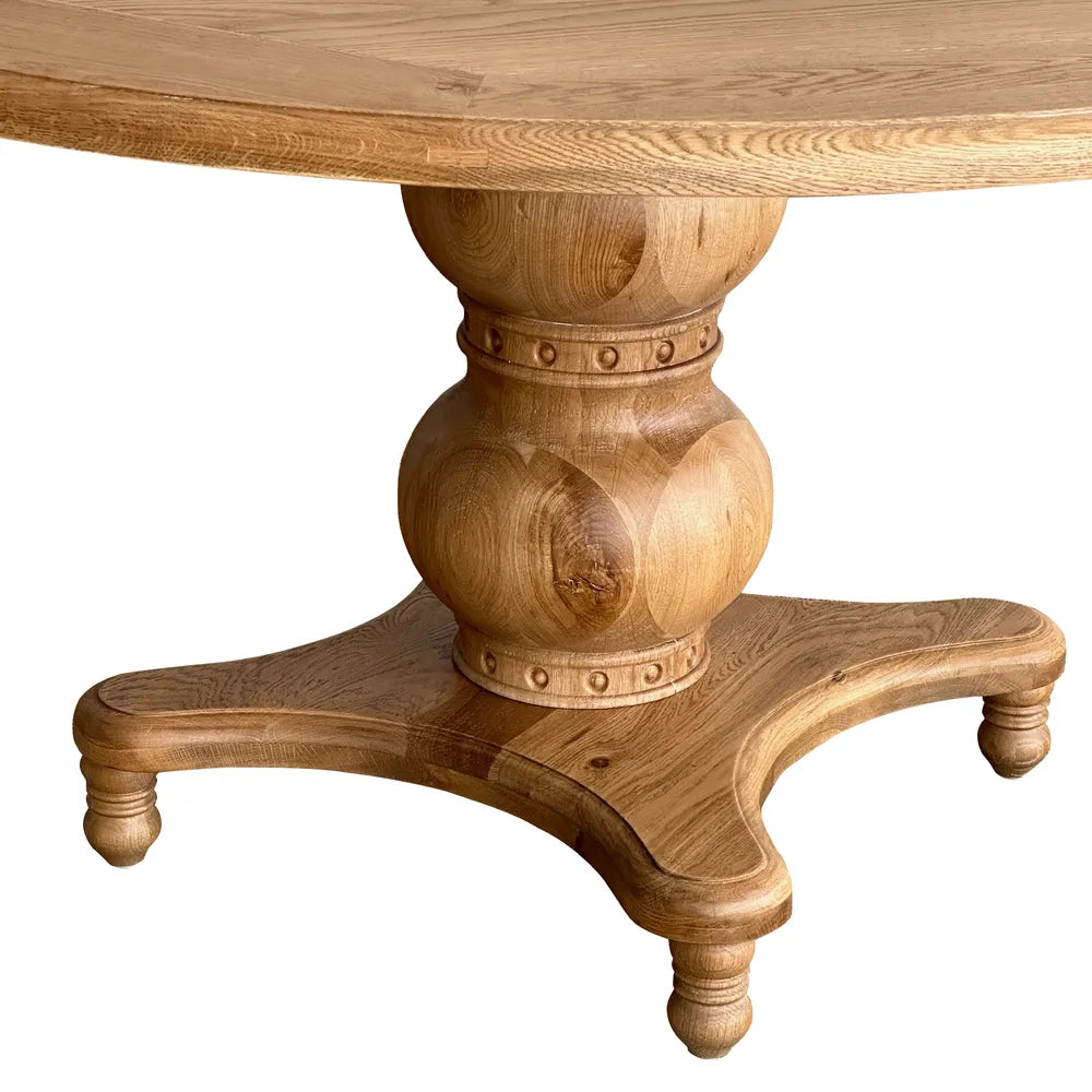 Verona Oakwood 150cm Dining Table Round