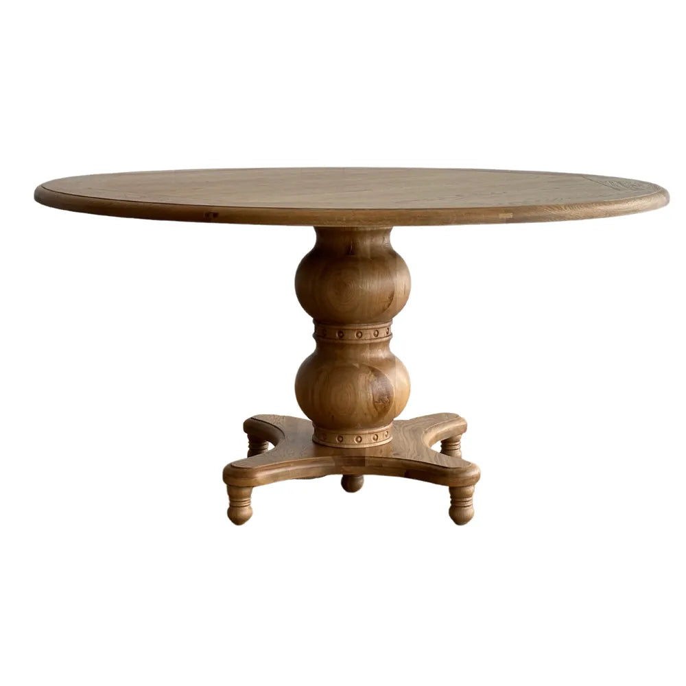 Verona Oakwood 150cm Dining Table Round