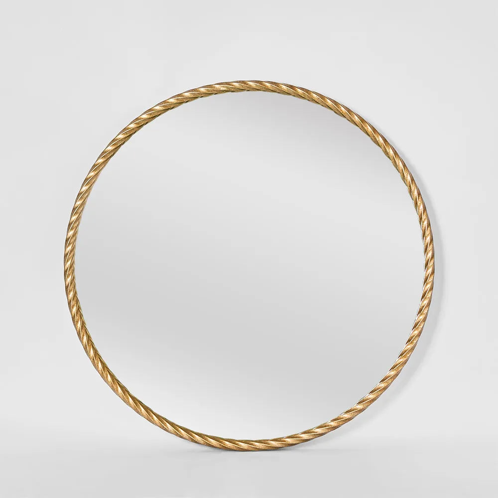 Palais Round Mirror Small Gold