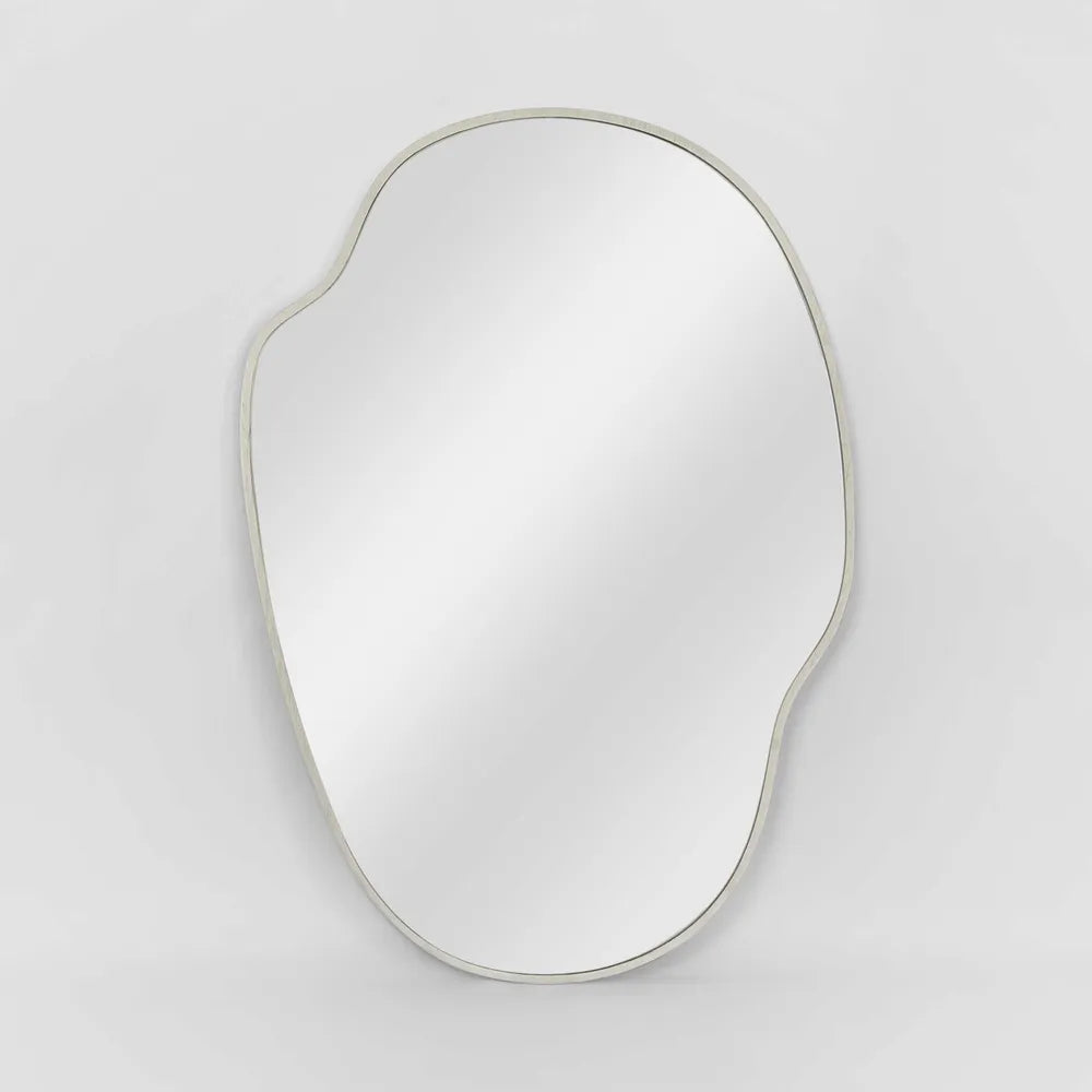 Dune Organic Mirror Small White