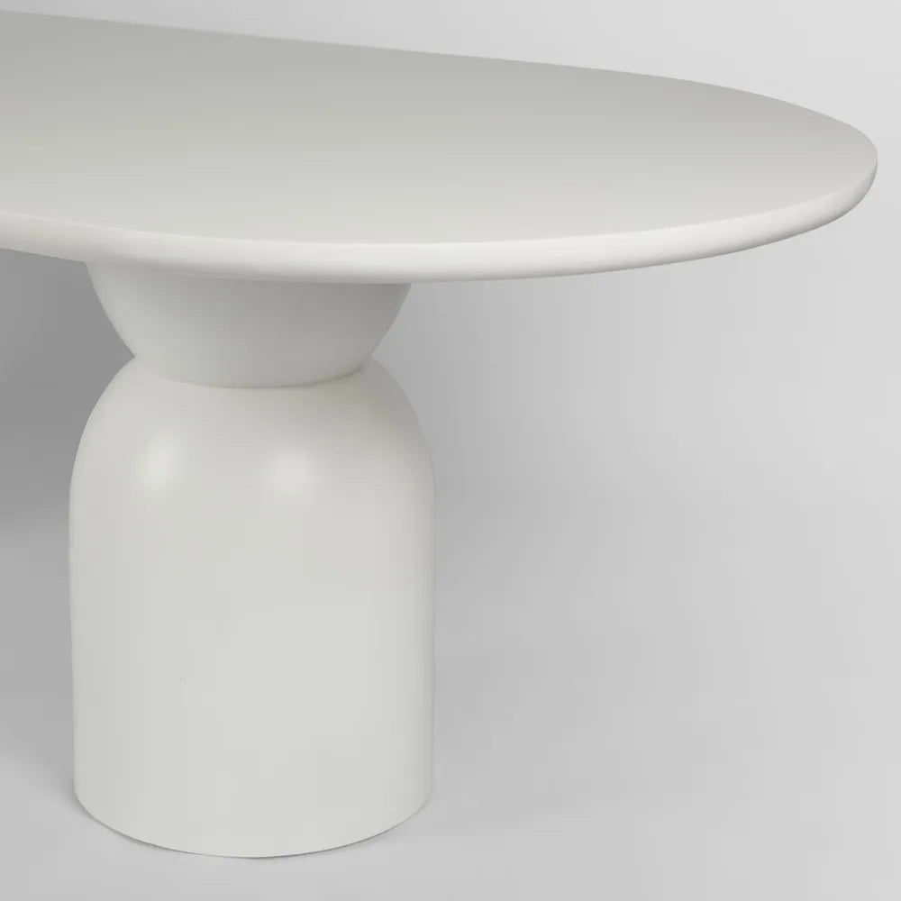 Olive Dining Table Top Oval White