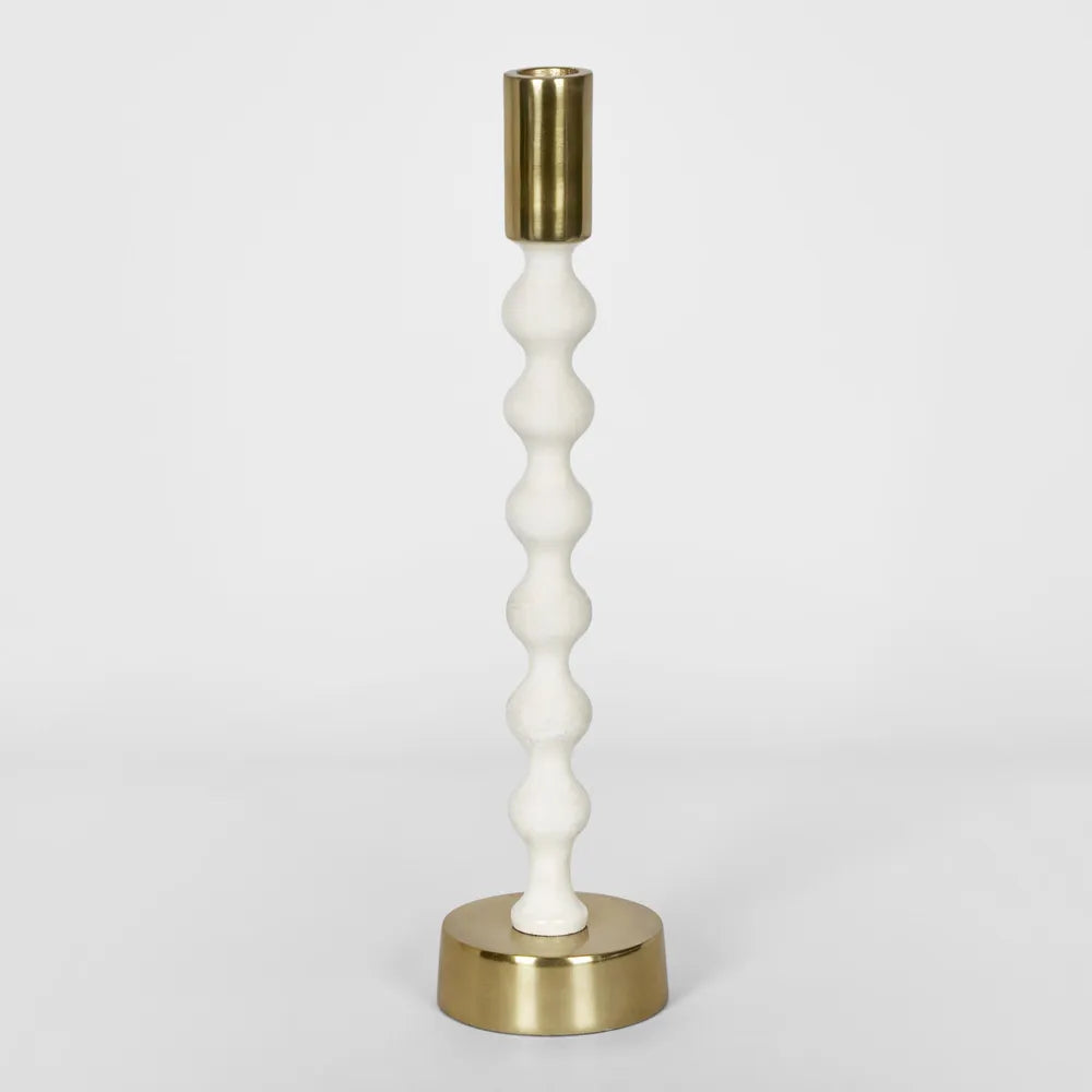 Gloss White Candle Stand Large - Due Nov